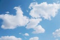 White clouds on blue background 002 Royalty Free Stock Photo