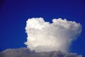White clouds on a blue sky  background Royalty Free Stock Photo