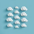 White clouds on blue sky for design creative version ailable in clouds gallery Royalty Free Stock Photo
