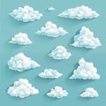 White clouds on blue sky for design creative version ailable in clouds gallery Royalty Free Stock Photo
