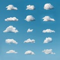 White clouds on blue sky for design creative version ailable in clouds gallery Royalty Free Stock Photo