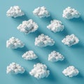 White clouds on blue sky for design creative version ailable in clouds gallery Royalty Free Stock Photo