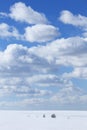 White clouds in the blue sky Royalty Free Stock Photo