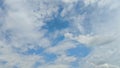 white clouds and blue sky that look bright during the day Royalty Free Stock Photo
