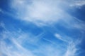 White clouds in a blue sky Royalty Free Stock Photo