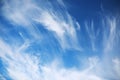 White clouds in a blue sky Royalty Free Stock Photo
