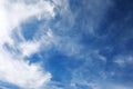 White clouds in a blue sky Royalty Free Stock Photo