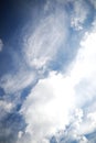 White clouds in a blue sky Royalty Free Stock Photo