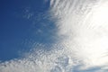White clouds on the blue sky Royalty Free Stock Photo