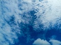 White clouds and blue sky used for background Royalty Free Stock Photo