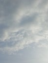 white clouds in the clear sky for background new Royalty Free Stock Photo