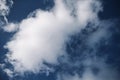 White clouds in the deep blue sky Royalty Free Stock Photo