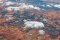 White clouds flying over the southern country Royalty Free Stock Photo