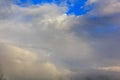 White clouds forming before a storm Royalty Free Stock Photo