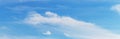 White clouds of indefinite shape in the blue sky Royalty Free Stock Photo