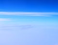White Clouds in Infinite Sky with Hues of Blue - Abstract Natural Background - Altostratus, Cirrus, and Cirrocumulus Clouds Royalty Free Stock Photo