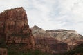 White clouds over mountains, Zion National Park, St. George, UT