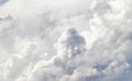 White clouds, powerfully cumulus clouds Royalty Free Stock Photo