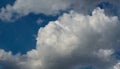 white clouds, sunny day, dramatic cloud, before the rain Royalty Free Stock Photo