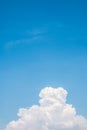 White clouds under blue sky. Royalty Free Stock Photo