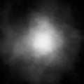 White clouds of vapor smoke are isolated on a black background. Gas explodes, swirl and dances in space.