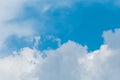 White clouds weather change wind against blue sky nature atmosphere background Royalty Free Stock Photo