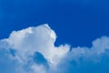 White clouds weather change wind against blue sky nature atmosphere background Royalty Free Stock Photo