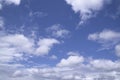 White cloudy Blue Sky natural view Royalty Free Stock Photo