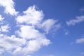 White cloudy Blue Sky natural view Royalty Free Stock Photo