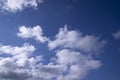 White cloudy Blue Sky natural view Royalty Free Stock Photo