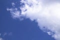 White cloudy Blue Sky natural view Royalty Free Stock Photo