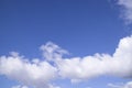 White cloudy Blue Sky natural view Royalty Free Stock Photo