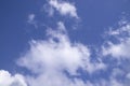 White cloudy Blue Sky natural view Royalty Free Stock Photo