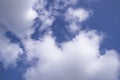 White cloudy Blue Sky natural view Royalty Free Stock Photo