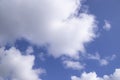 White cloudy Blue Sky natural view Royalty Free Stock Photo