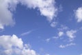 White cloudy Blue Sky natural view Royalty Free Stock Photo