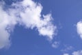 White cloudy Blue Sky natural view Royalty Free Stock Photo