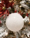 White Coarse Christmas Ornament