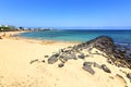 White coast lanzarote in hotel and summer Royalty Free Stock Photo