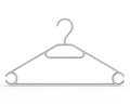 White Coat Hanger Royalty Free Stock Photo