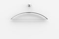 White coat hanger. Light theme Royalty Free Stock Photo