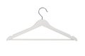 White coat hanger on white Royalty Free Stock Photo