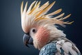 White cockatoo parrot portrait - Generative AI Royalty Free Stock Photo