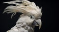 A white cockatoo preening its feathers with meticulous care, Royalty Free Stock Photo