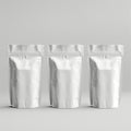 White coffee bag isolated with clipping path. Packaging template Royalty Free Stock Photo