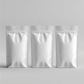 White coffee bag isolated with clipping path. Packaging template Royalty Free Stock Photo