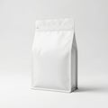 White coffee bag packaging with zipper Royalty Free Stock Photo