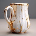 Stunning Zbrush-inspired Gold Mug With Realistic Drips