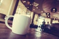 White coffee cup Royalty Free Stock Photo