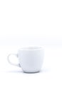 White coffee cup on white background Royalty Free Stock Photo
